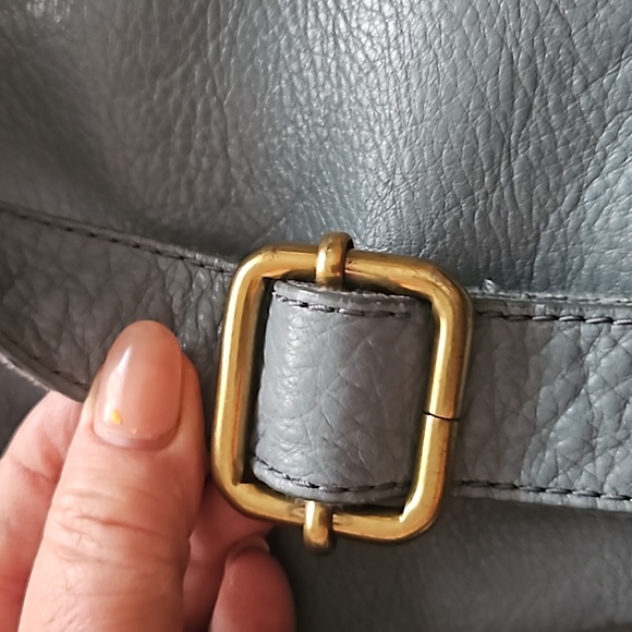 Fossil Crossbody Leather Bag in Light Blue - Picture 11 of 13